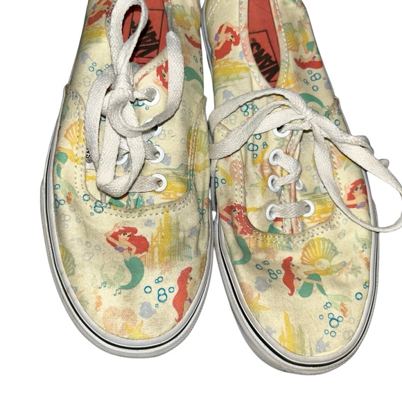 VANS x DISNEY The Little Mermaid Princess Ariel Sneakers Size 7.5 - Picture 3 of 6